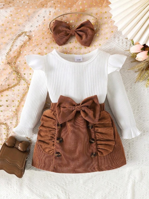 Conjunto 2 piezas blanco y marron